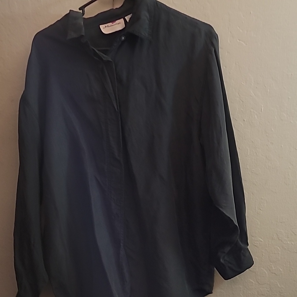 Mens silk dress shirt